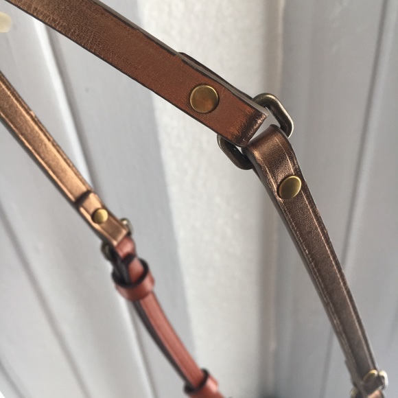 Anthropologie Linea Pelle BrownGold Belt S main image 5